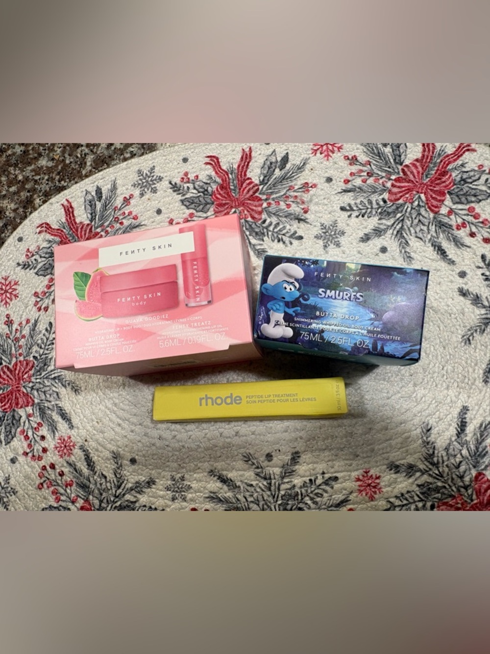 Fenty Skin Butta Drop Bundle w/ Rhode Peptide Lip Treatment in Passionfruit